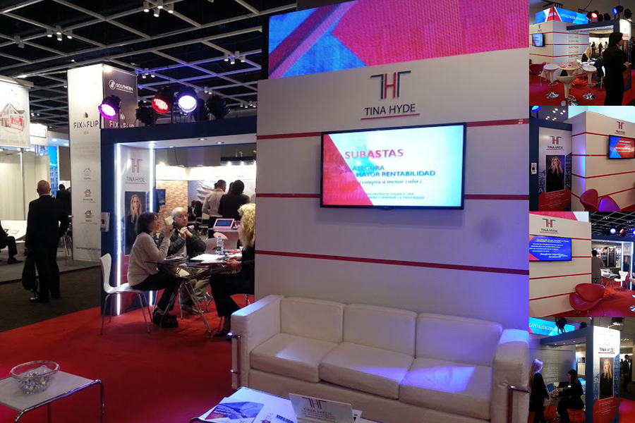 Stand Tina Hyde, Expo Real Estate, Hilton 2014, 2015 y 2016
