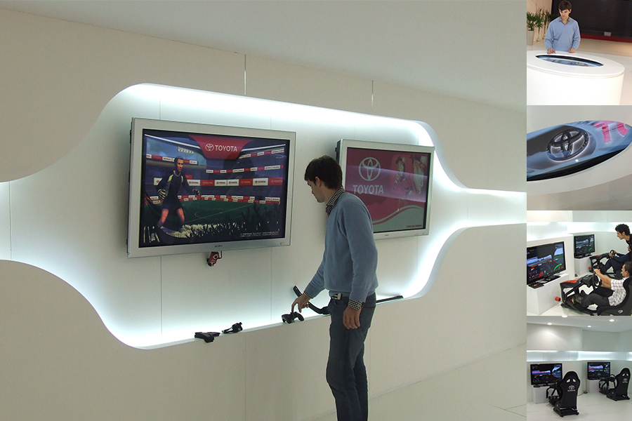Juegos Interactivos, Fichas técnicas, simuladors, Toyota, Salón del Automivil